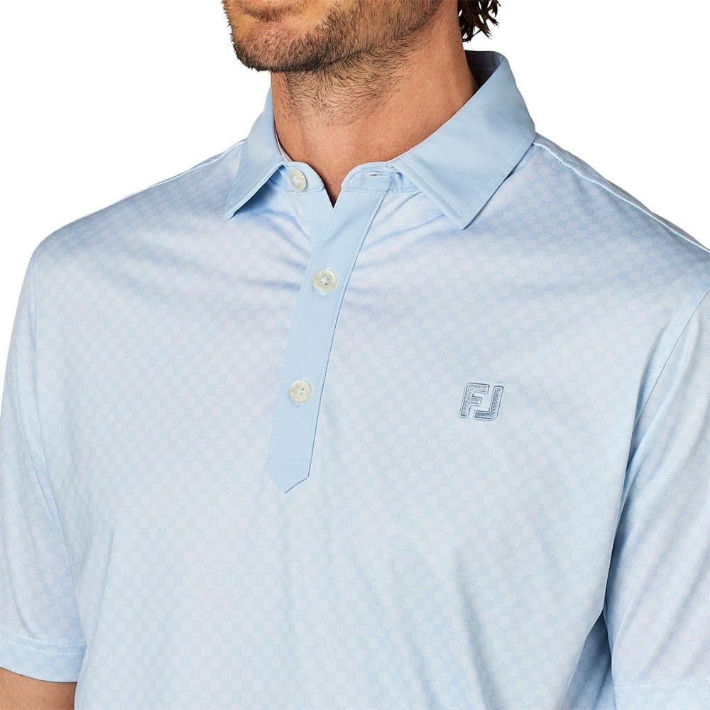 フットジョイ FootJoy　メンズ 格子ジャカード 半袖 ポロシャツ FJ-S25-S16　2025年モデル 詳細7