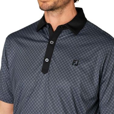 フットジョイ FootJoy　メンズ 格子ジャカード 半袖 ポロシャツ FJ-S25-S16　2025年モデル 詳細10