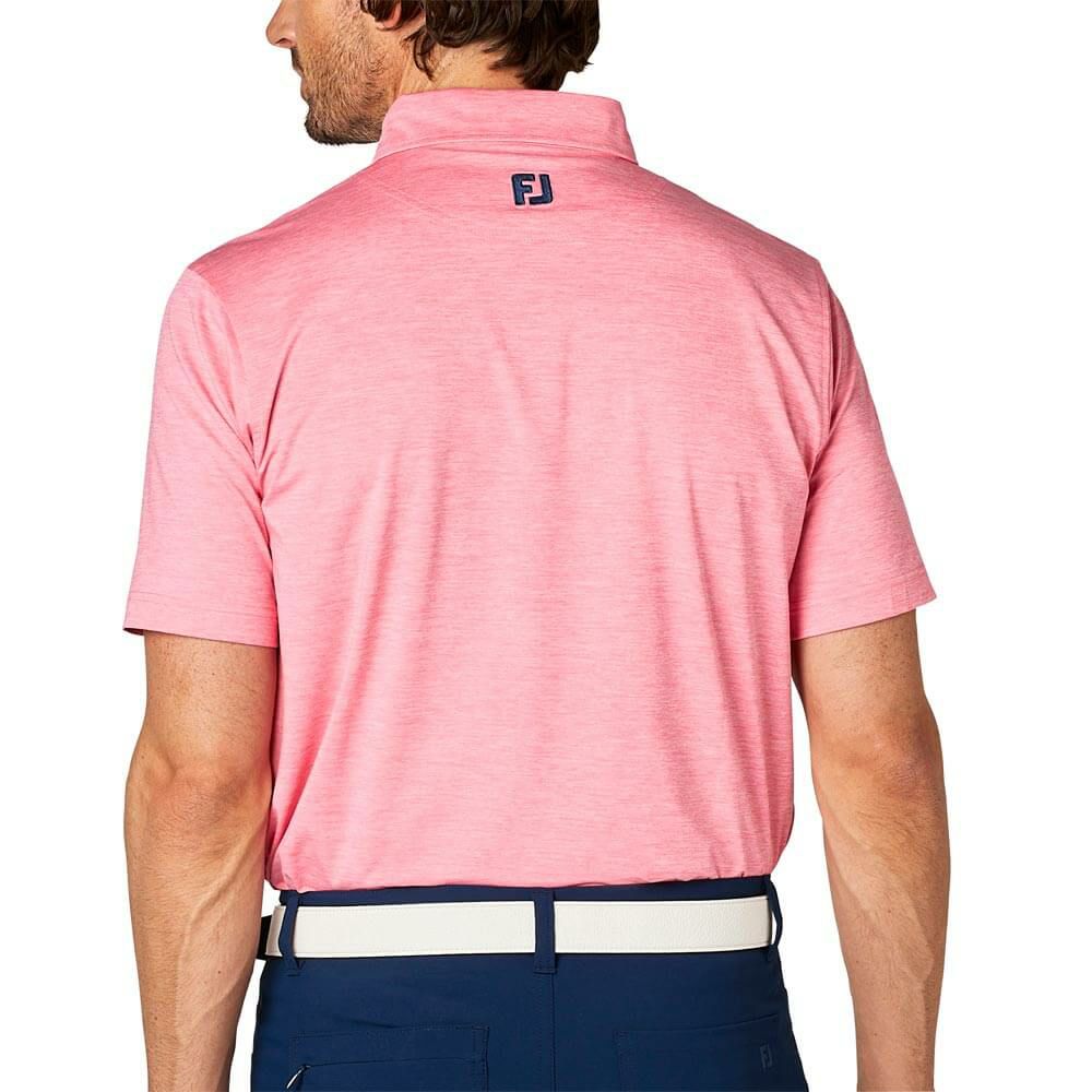 フットジョイ FootJoy　メンズ ヘザープリント 半袖 ボタンダウン ポロシャツ FJ-S25-S17　2025年モデル 詳細3