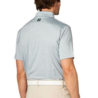 フットジョイ FootJoy　メンズ ヘザープリント 半袖 ボタンダウン ポロシャツ FJ-S25-S17　2025年モデル 詳細9