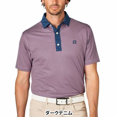 フットジョイ FootJoy　メンズ ダイアゴナル クレリック 半袖 ポロシャツ FJ-S25-S18　2025年モデル 詳細2