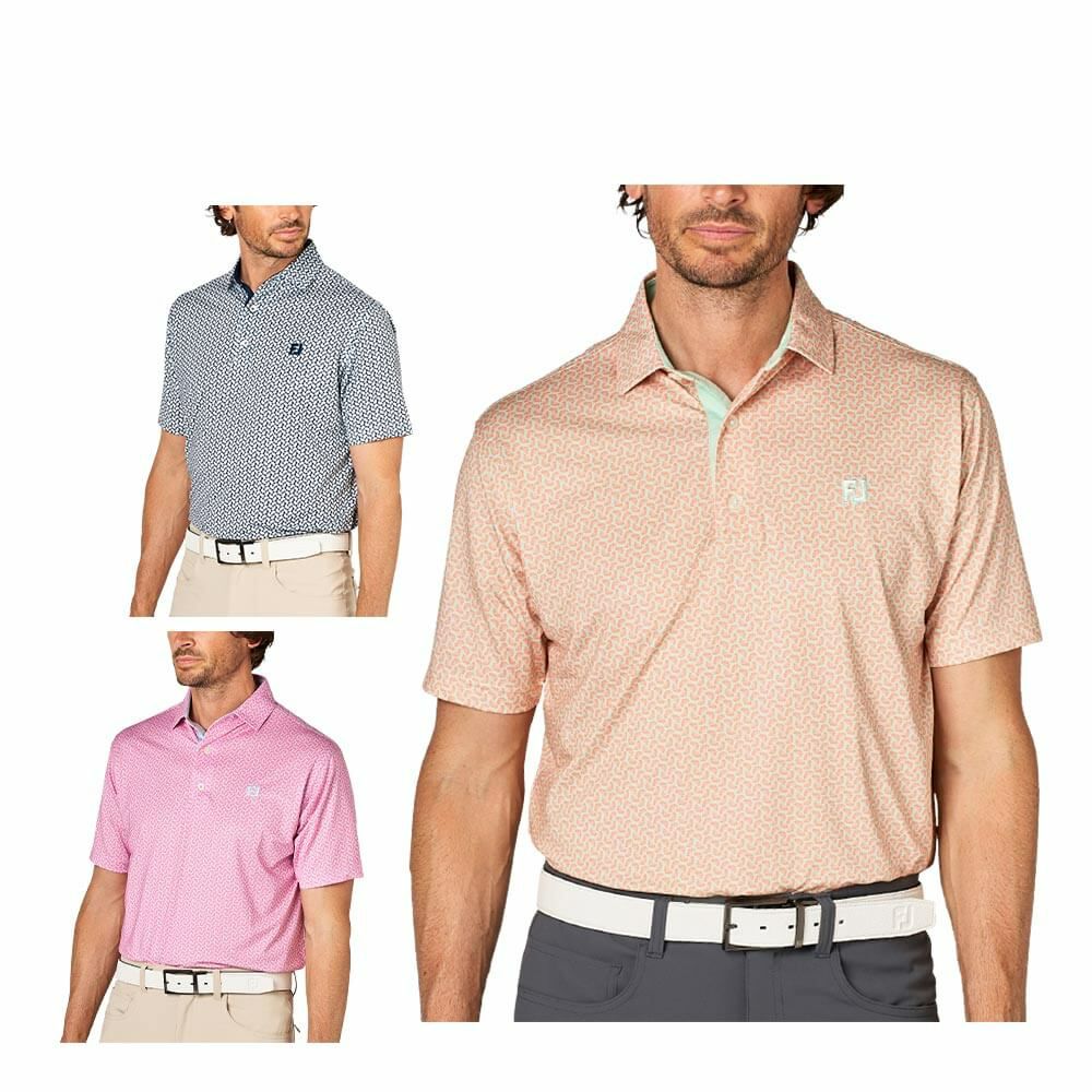 フットジョイ FootJoy　メンズ シトラスプリント 半袖 ポロシャツ FJ-S25-S19　2025年モデル 詳細1