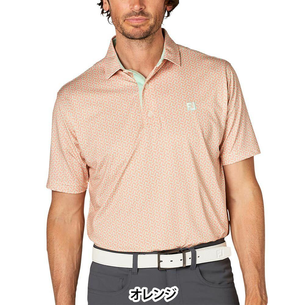 フットジョイ FootJoy　メンズ シトラスプリント 半袖 ポロシャツ FJ-S25-S19　2025年モデル 詳細5
