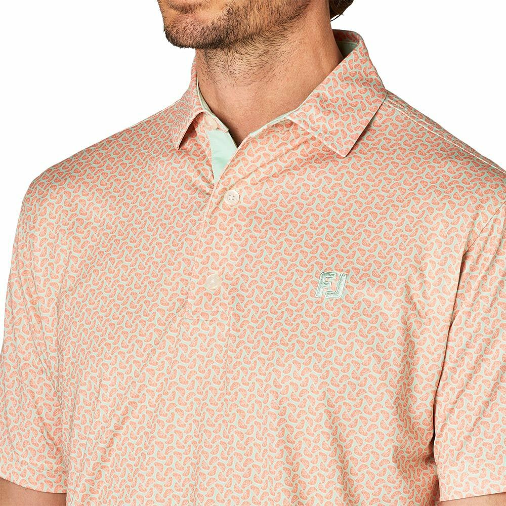 フットジョイ FootJoy　メンズ シトラスプリント 半袖 ポロシャツ FJ-S25-S19　2025年モデル 詳細7