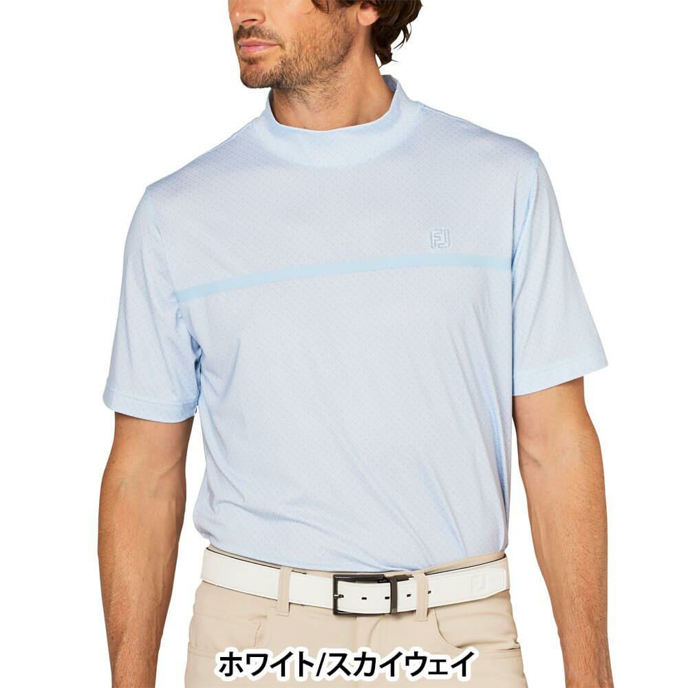 フットジョイ FootJoy　メンズ ループプリント 半袖 モックネックシャツ FJ-S25-S20　2025年モデル 詳細2