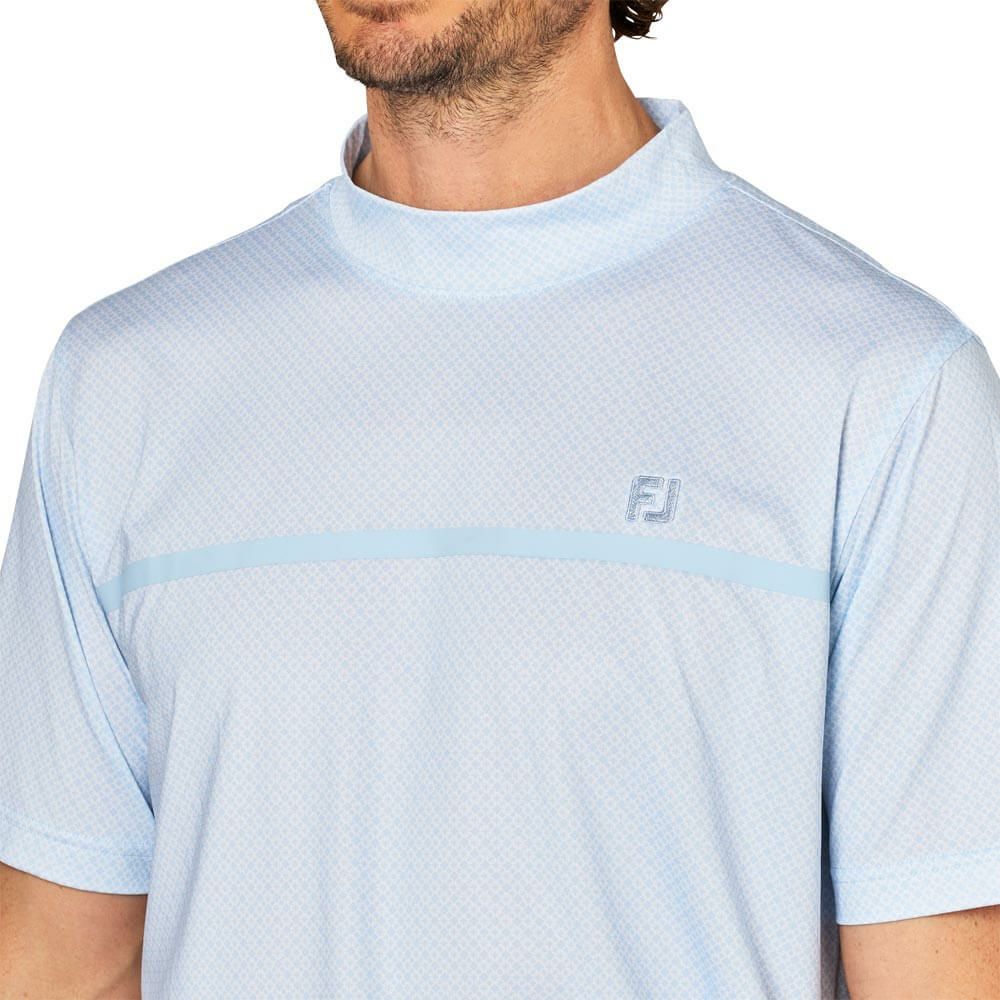 フットジョイ FootJoy　メンズ ループプリント 半袖 モックネックシャツ FJ-S25-S20　2025年モデル 詳細4
