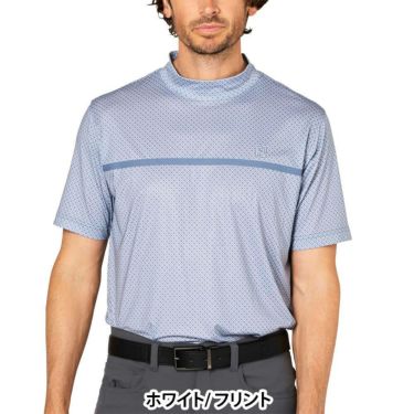 フットジョイ FootJoy　メンズ ループプリント 半袖 モックネックシャツ FJ-S25-S20　2025年モデル 詳細5