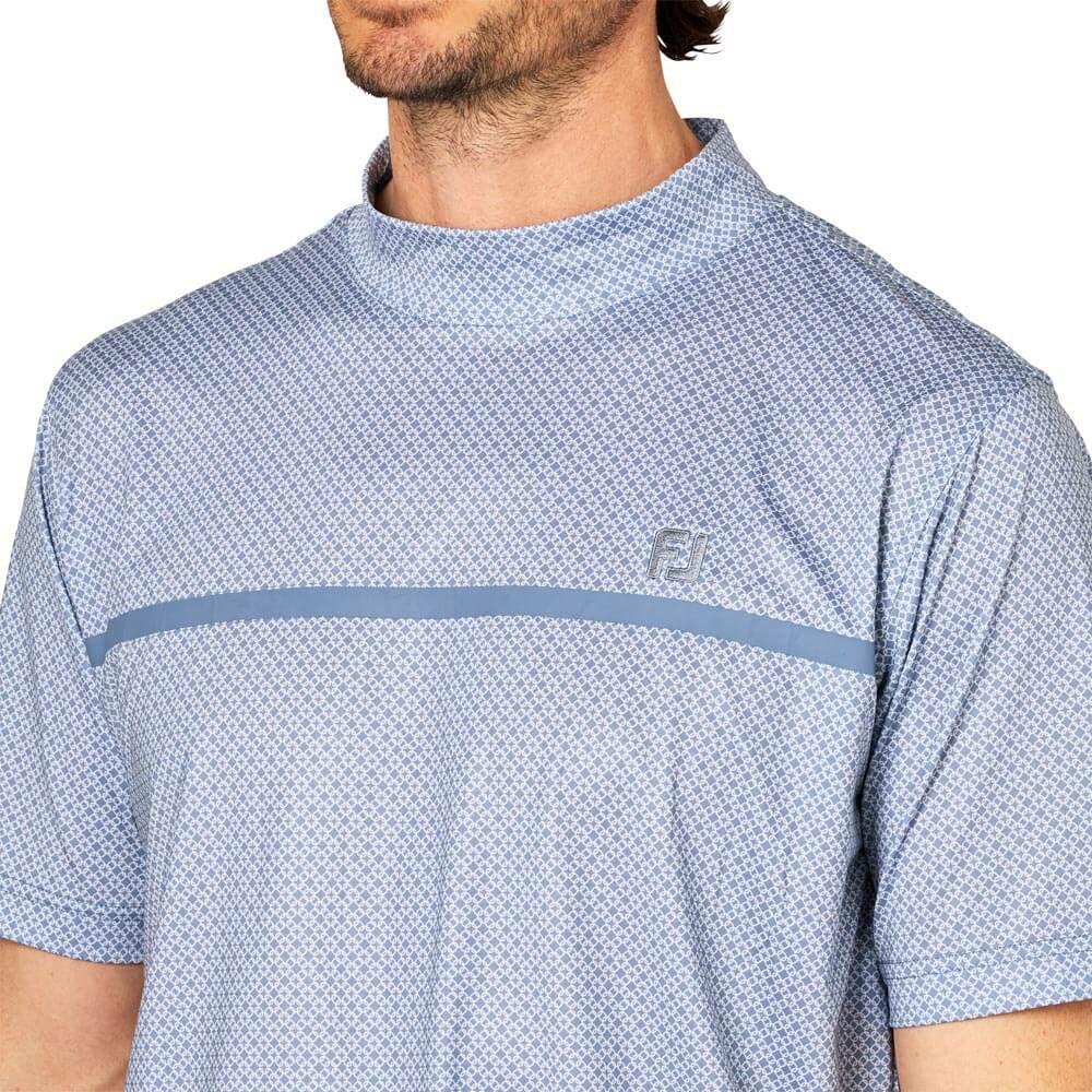 フットジョイ FootJoy　メンズ ループプリント 半袖 モックネックシャツ FJ-S25-S20　2025年モデル 詳細7
