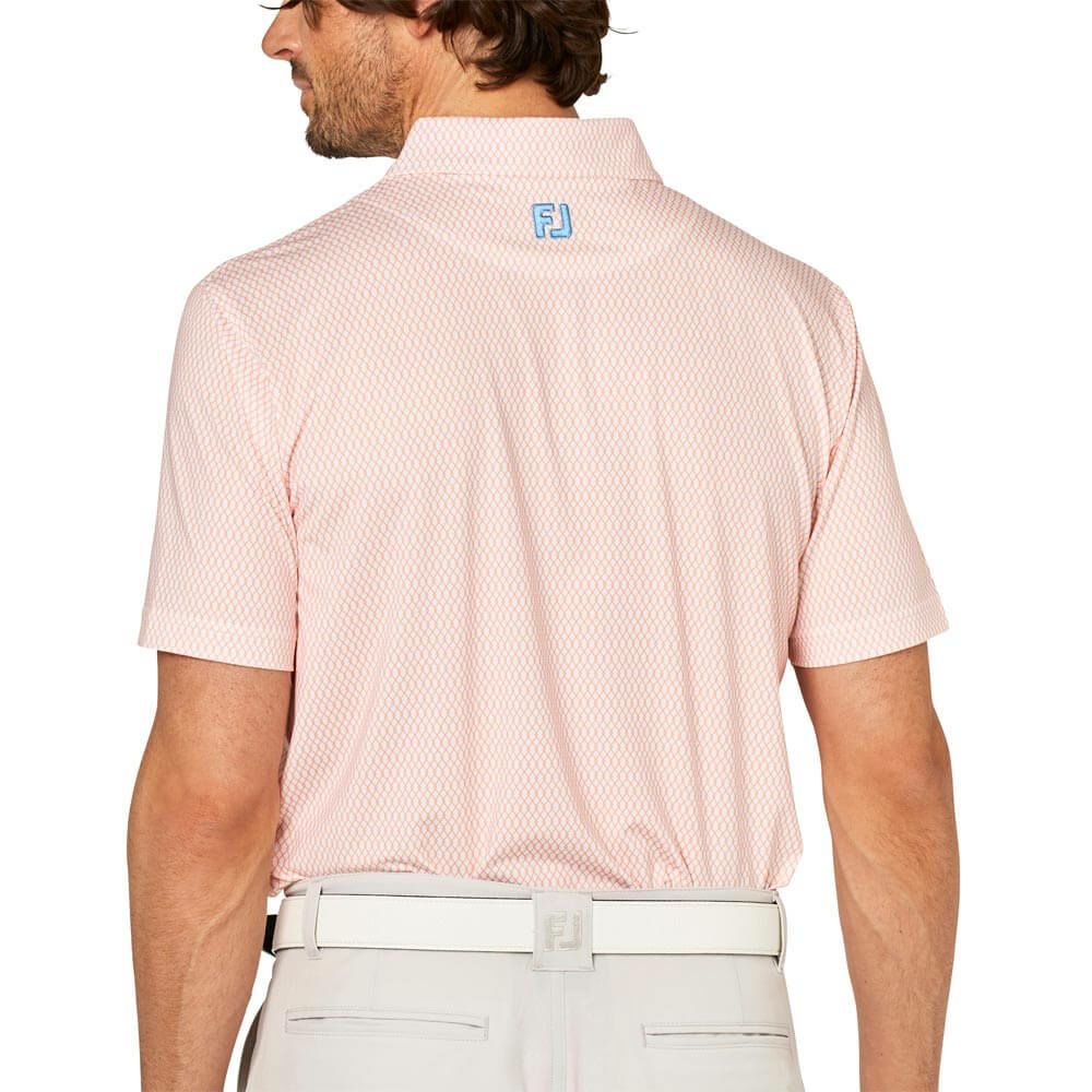 フットジョイ FootJoy　メンズ ダイヤ柄 ワイドカラー 半袖 ポロシャツ FJ-S25-S23　2025年モデル 詳細3