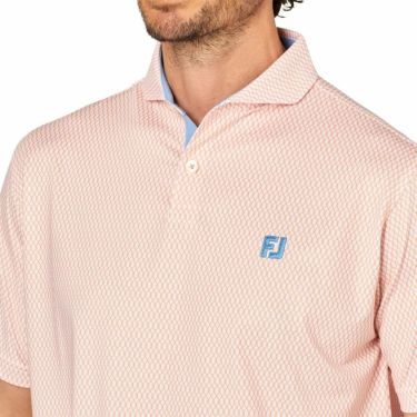 フットジョイ FootJoy　メンズ ダイヤ柄 ワイドカラー 半袖 ポロシャツ FJ-S25-S23　2025年モデル 詳細4