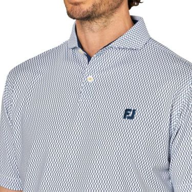 フットジョイ FootJoy　メンズ ダイヤ柄 ワイドカラー 半袖 ポロシャツ FJ-S25-S23　2025年モデル 詳細7