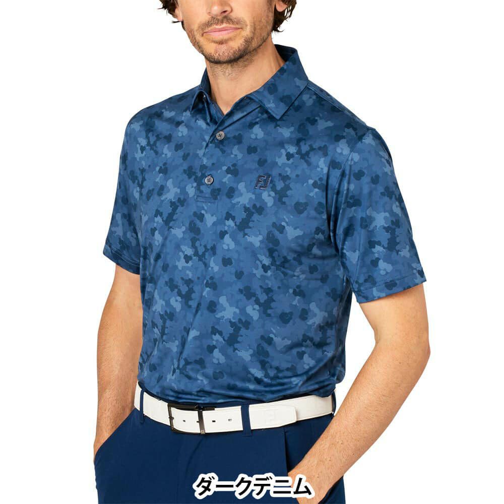 フットジョイ FootJoy　メンズ ポップカモプリント 半袖 ポロシャツ FJ-S25-S24　2025年モデル 詳細5