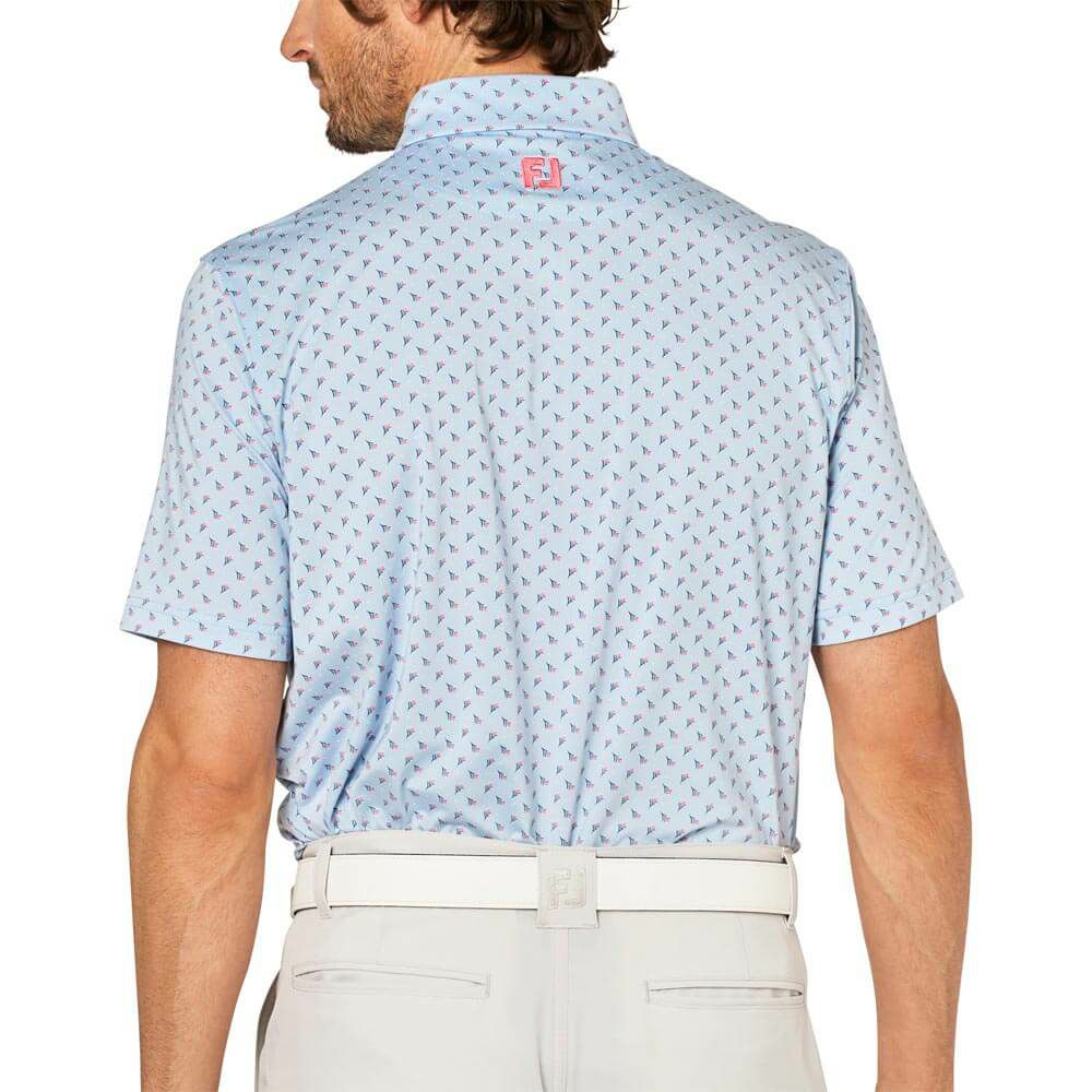 フットジョイ FootJoy　メンズ つぼみ柄 半袖 ボタンダウン ポロシャツ FJ-S25-S25　2025年モデル 詳細3
