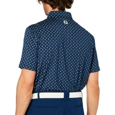 フットジョイ FootJoy　メンズ つぼみ柄 半袖 ボタンダウン ポロシャツ FJ-S25-S25　2025年モデル 詳細6