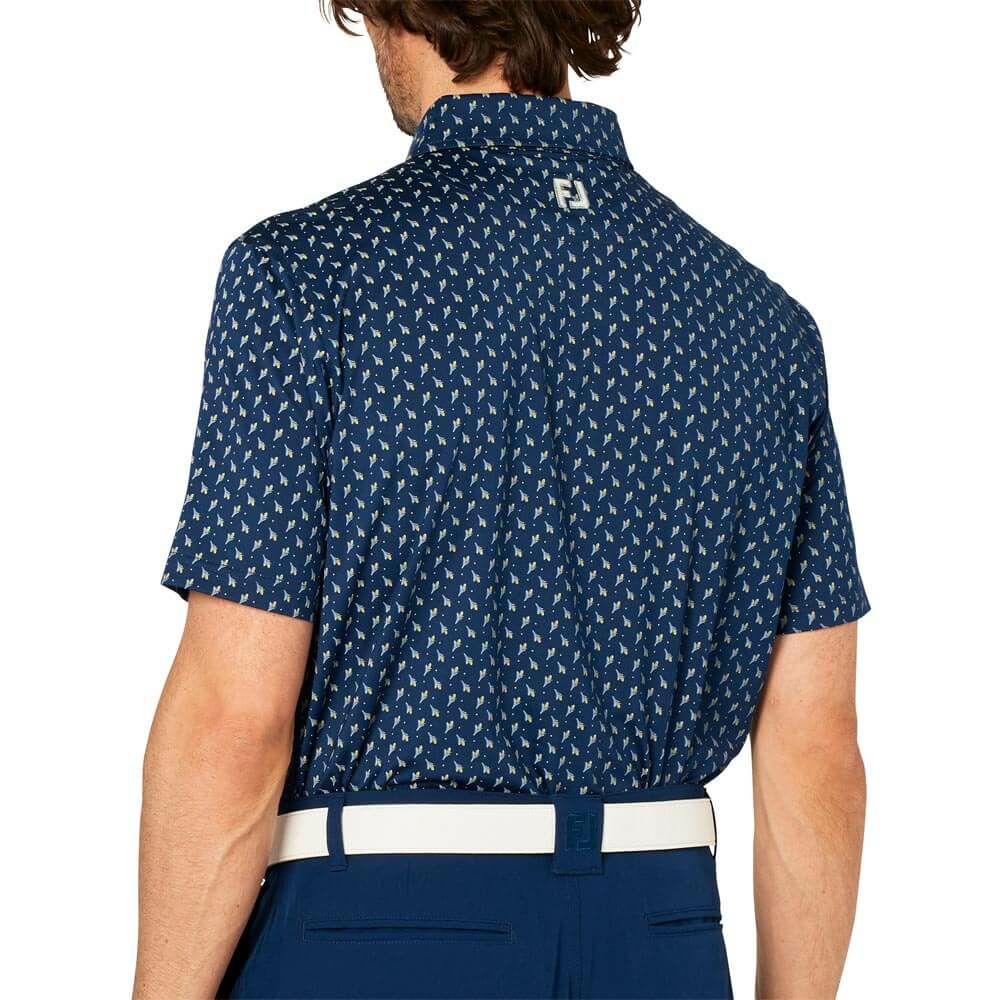 フットジョイ FootJoy　メンズ つぼみ柄 半袖 ボタンダウン ポロシャツ FJ-S25-S25　2025年モデル 詳細6