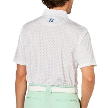 フットジョイ FootJoy　メンズ つぼみ柄 半袖 ボタンダウン ポロシャツ FJ-S25-S25　2025年モデル 詳細9