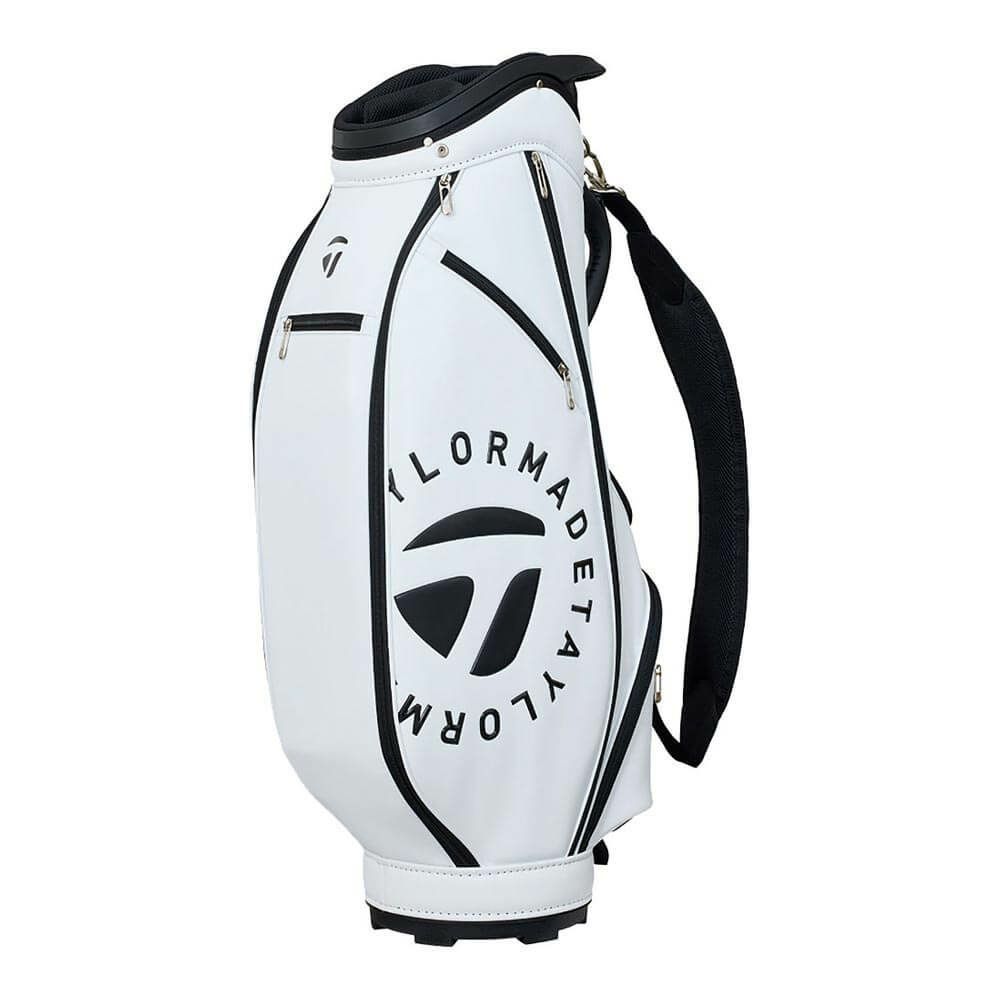 テーラーメイド　サークルロゴ キャディバッグ UN747 M13562 ホワイト　2025年モデル 詳細1