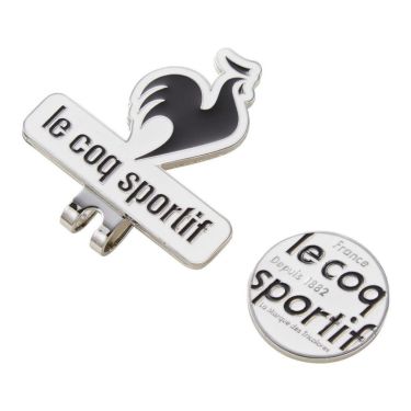 ルコック Le coq sportif　メンズ クリップマーカー LG5SAZ60M WB ホワイト×ブラック　2025年モデル ホワイト×ブラック