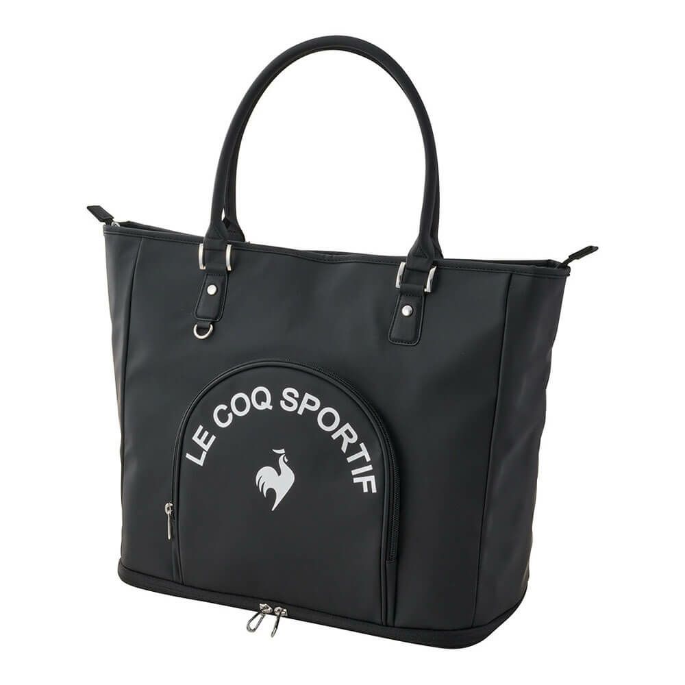 ルコック Le coq sportif　レディース シューズ収納付き 二層式 ボストンバッグ LG5SBB00L BK ブラック　2025年モデル ブラック