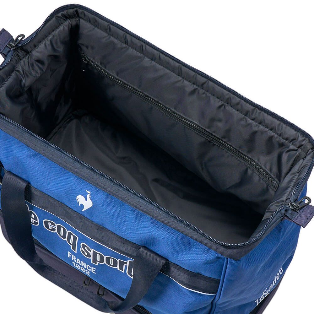 ルコック Le coq sportif　メンズ シューズ収納付き 二層式 ボストンバッグ LG5SBB00M BL ブルー　2025年モデル ブルー