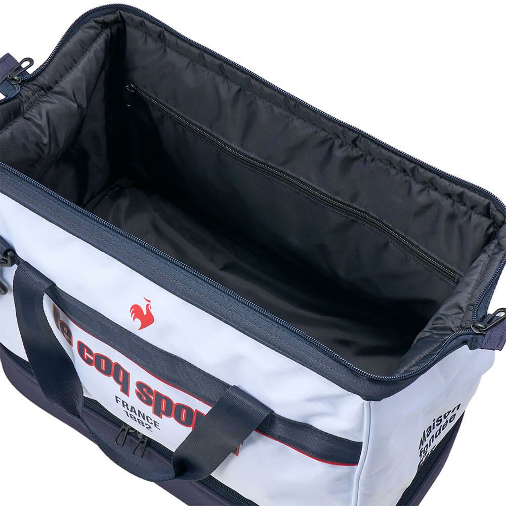 ルコック Le coq sportif　メンズ シューズ収納付き 二層式 ボストンバッグ LG5SBB00M WH ホワイト　2025年モデル ホワイト 詳細3