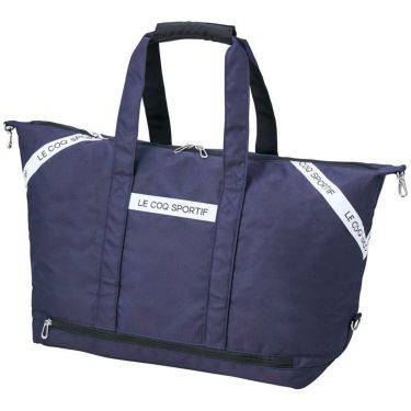 ルコック Le coq sportif　レディース シューズ収納付き 二層式 ベーシック ボストンバッグ LG5SBB01L NV ネイビー　2025年モデル ネイビー 詳細2