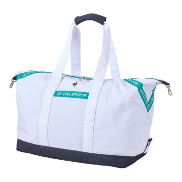 ルコック Le coq sportif　レディース シューズ収納付き 二層式 ベーシック ボストンバッグ LG5SBB01L WH ホワイト　2025年モデル ホワイト