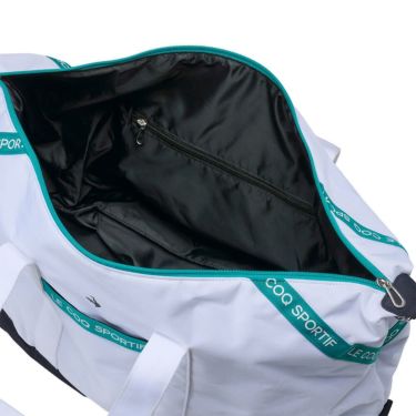 ルコック Le coq sportif　レディース シューズ収納付き 二層式 ベーシック ボストンバッグ LG5SBB01L WH ホワイト　2025年モデル ホワイト 詳細3