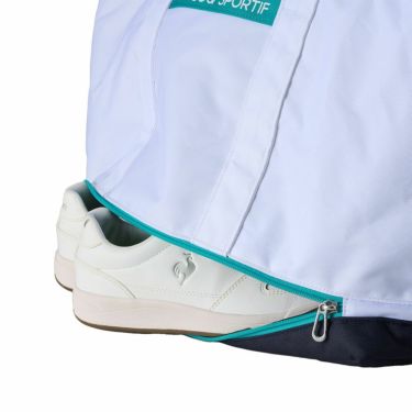 ルコック Le coq sportif　レディース シューズ収納付き 二層式 ベーシック ボストンバッグ LG5SBB01L WH ホワイト　2025年モデル ホワイト 詳細4