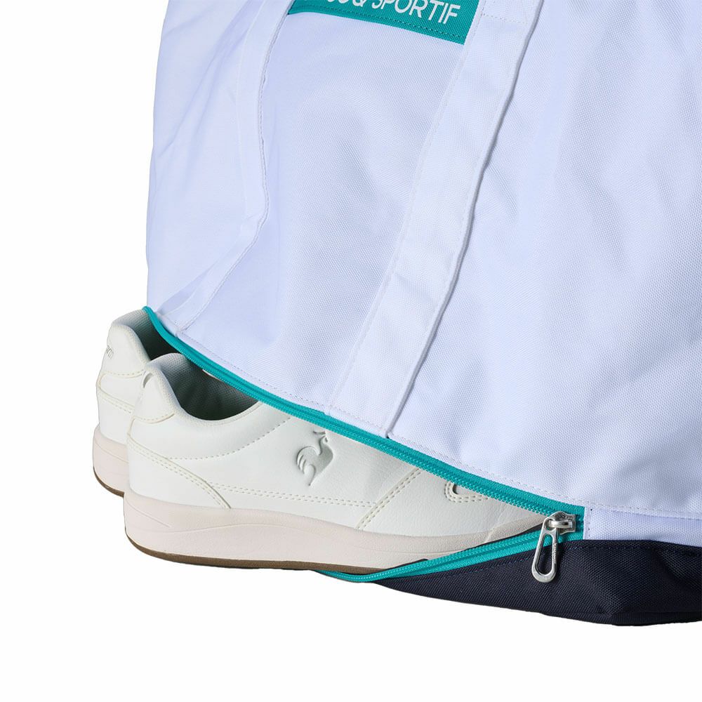 ルコック Le coq sportif　レディース シューズ収納付き 二層式 ベーシック ボストンバッグ LG5SBB01L WH ホワイト　2025年モデル ホワイト 詳細4