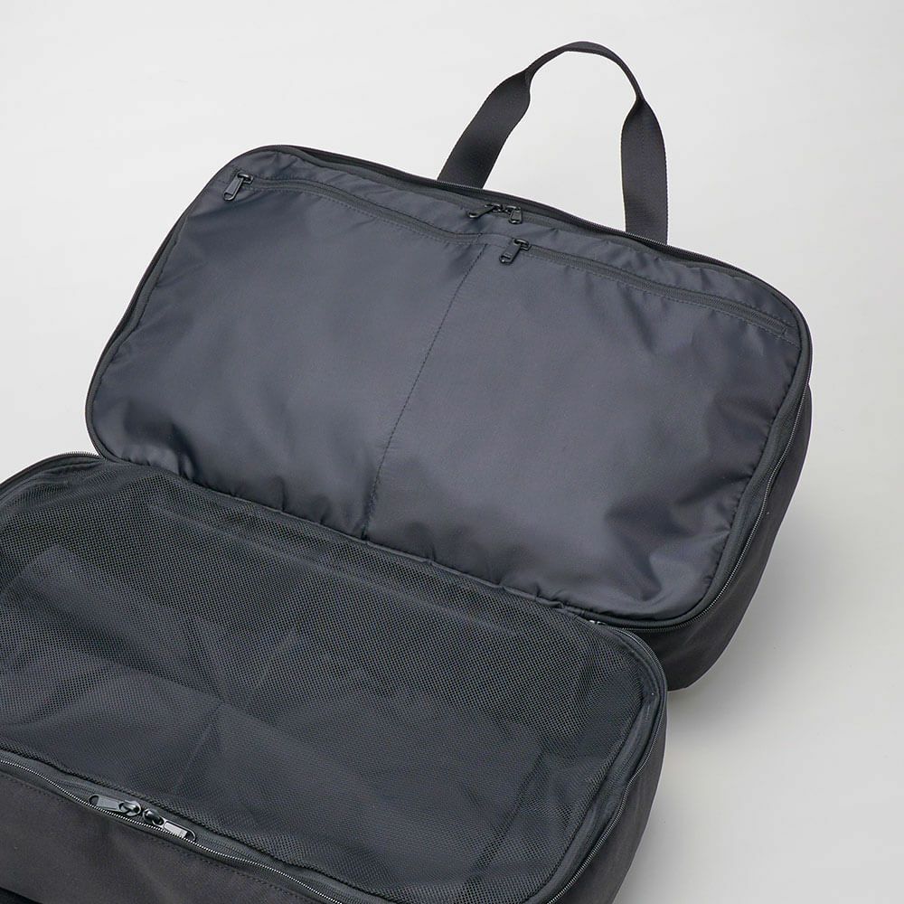 ルコック Le coq sportif　メンズ シューズ袋付き 二層式 ボストンバック LG5SBB01M BK ブラック　2025年モデル ブラック