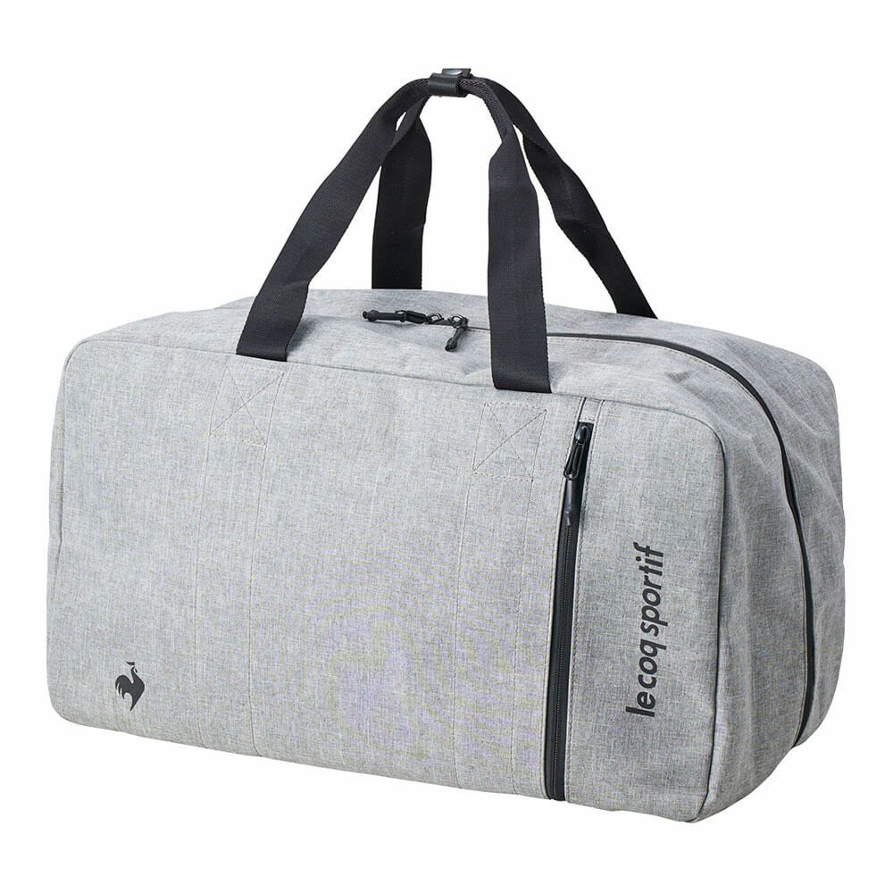 ルコック Le coq sportif　メンズ シューズ袋付き 二層式 ボストンバック LG5SBB01M GY グレー　2025年モデル グレー