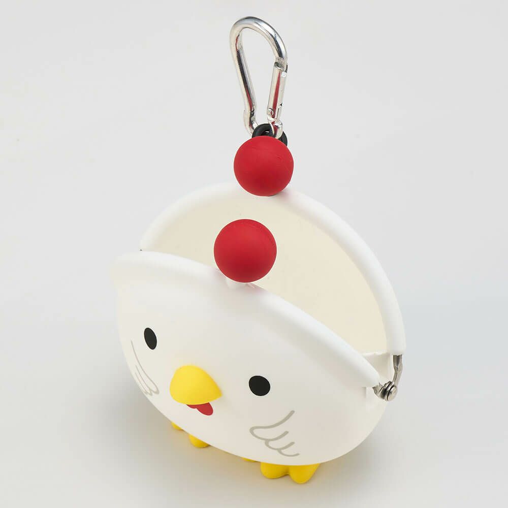 ルコック Le coq sportif　レディース ニワトリ シリコーンポーチ LG5SBZ04L WH ホワイト　2025年モデル ホワイト 詳細2