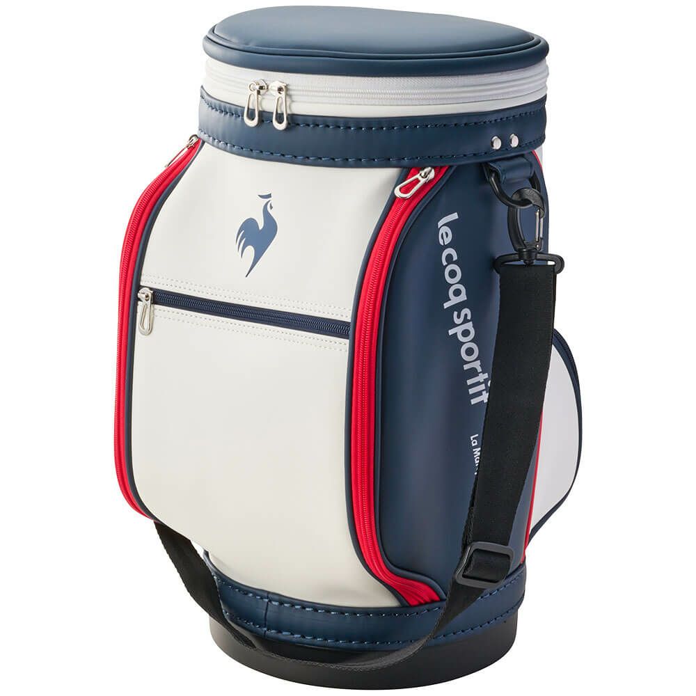 ルコック Le coq sportif　メンズ キャディバッグ型 クーラーバッグ LG5SBZ80M WN ホワイト×ネイビー　2025年モデル ホワイト×ネイビー 詳細2