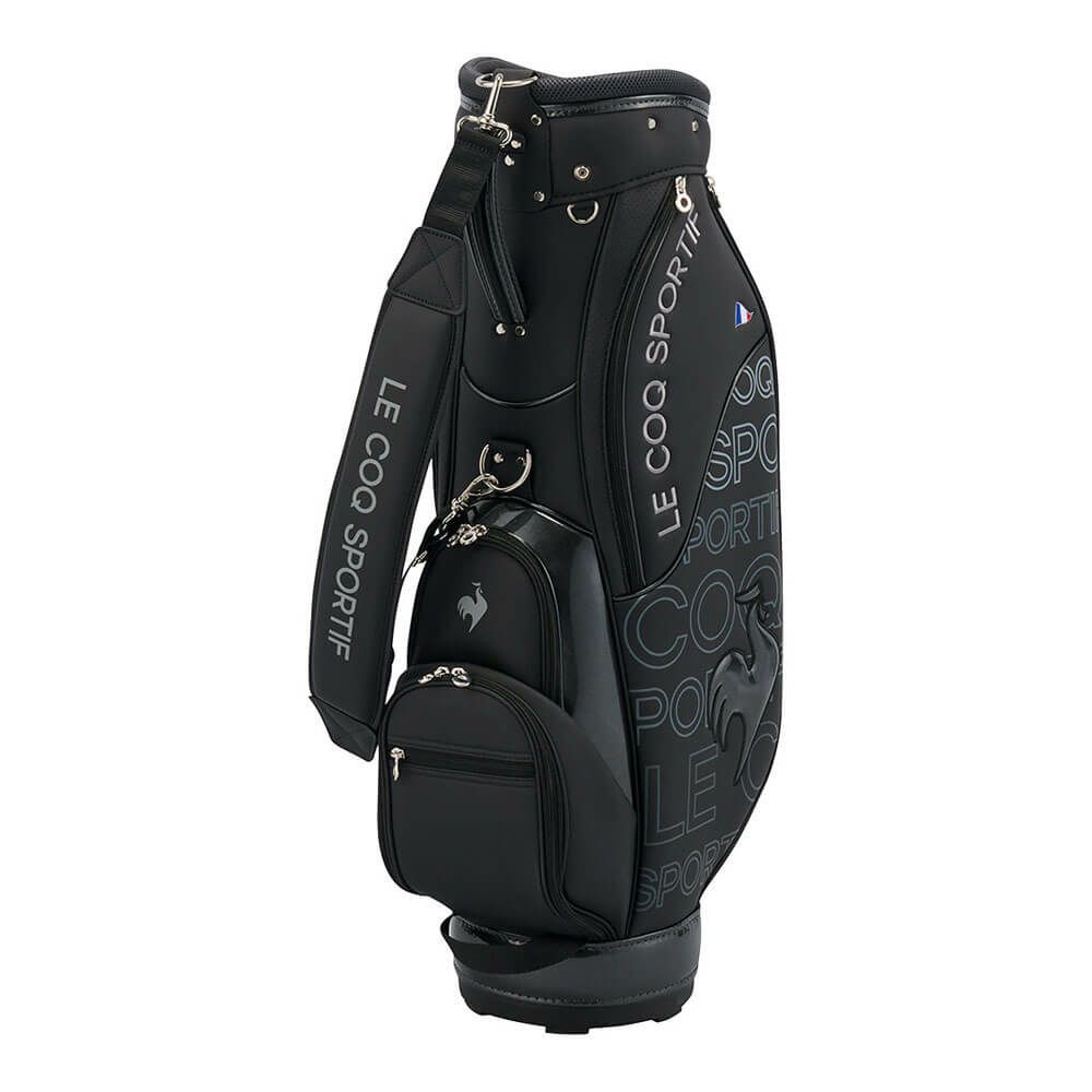 ルコック Le coq sportif　レディース グラデーションデザイン キャディバッグ LG5SCB00L BK ブラック　2025年モデル ブラック