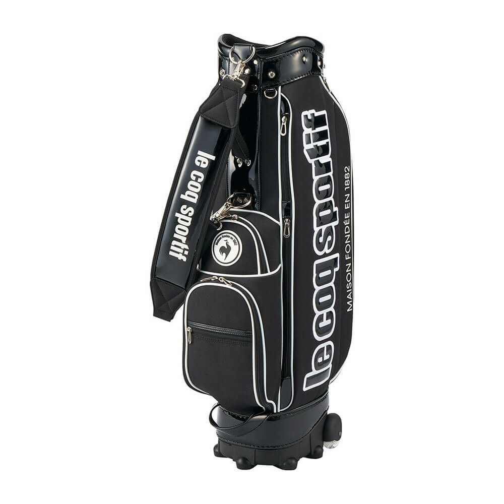 ルコック Le coq sportif　キャスター付き キャディバッグ LG5SCB00U BK ブラック　2025年モデル ブラック