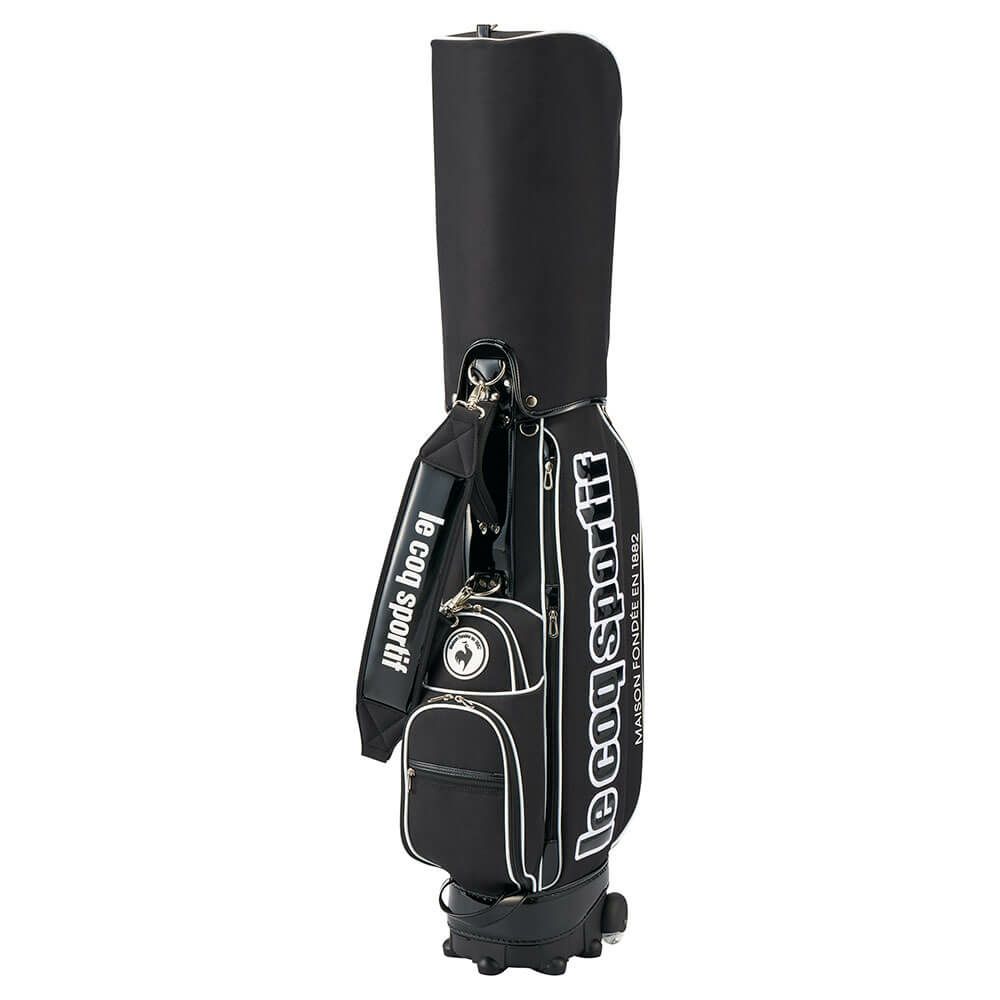 ルコック Le coq sportif　キャスター付き キャディバッグ LG5SCB00U BK ブラック　2025年モデル ブラック