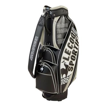 ルコック Le coq sportif　メンズ グラフィックデザイン キャディバッグ LG5SCB02M BK ブラック　2025年モデル ブラック