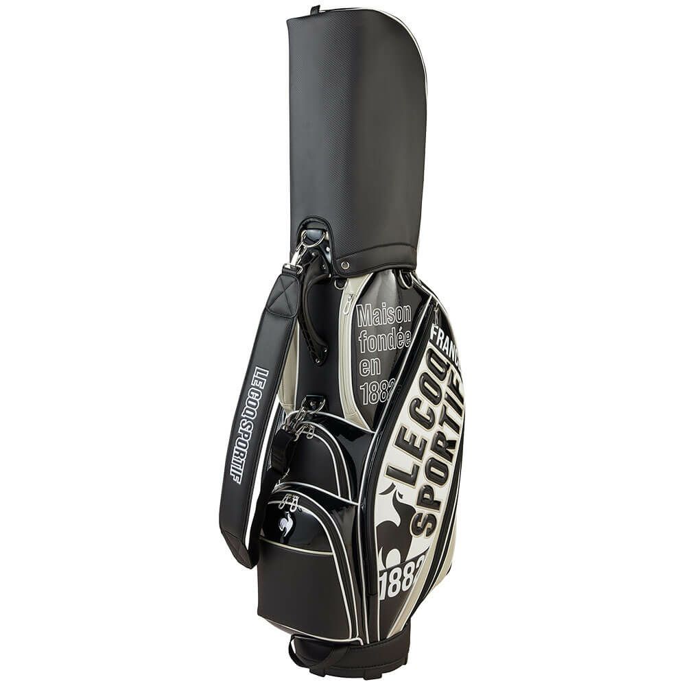 ルコック Le coq sportif　メンズ グラフィックデザイン キャディバッグ LG5SCB02M BK ブラック　2025年モデル ブラック 詳細2