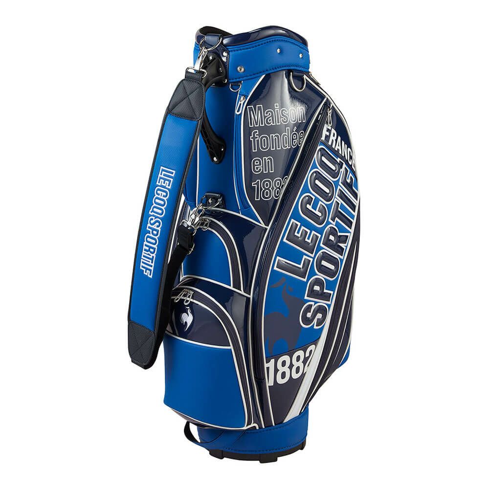 ルコック Le coq sportif　メンズ グラフィックデザイン キャディバッグ LG5SCB02M BL ブルー　2025年モデル ブルー