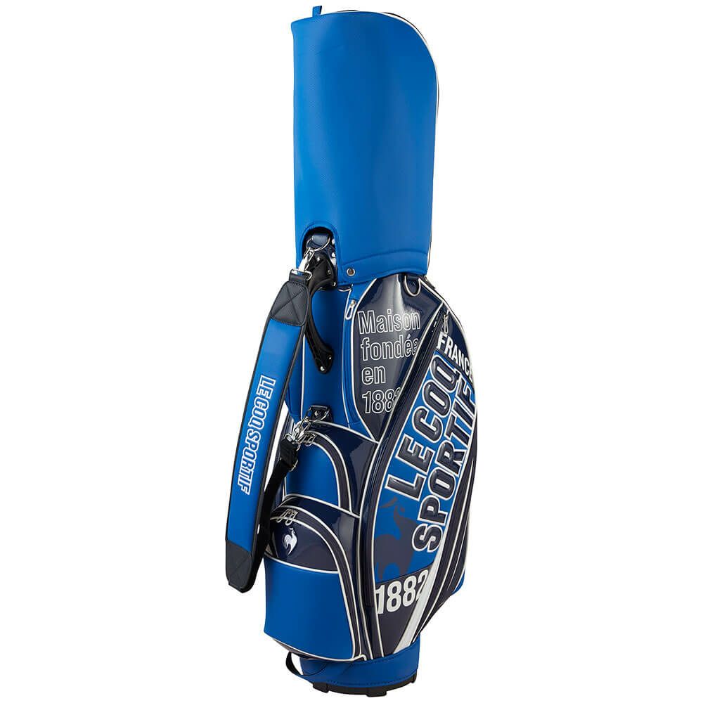 ルコック Le coq sportif　メンズ グラフィックデザイン キャディバッグ LG5SCB02M BL ブルー　2025年モデル ブルー