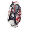ルコック Le coq sportif　メンズ グラフィックデザイン キャディバッグ LG5SCB02M WN ホワイト×ネイビー　2025年モデル ホワイト×ネイビー