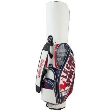 ルコック Le coq sportif　メンズ グラフィックデザイン キャディバッグ LG5SCB02M WN ホワイト×ネイビー　2025年モデル ホワイト×ネイビー 詳細2