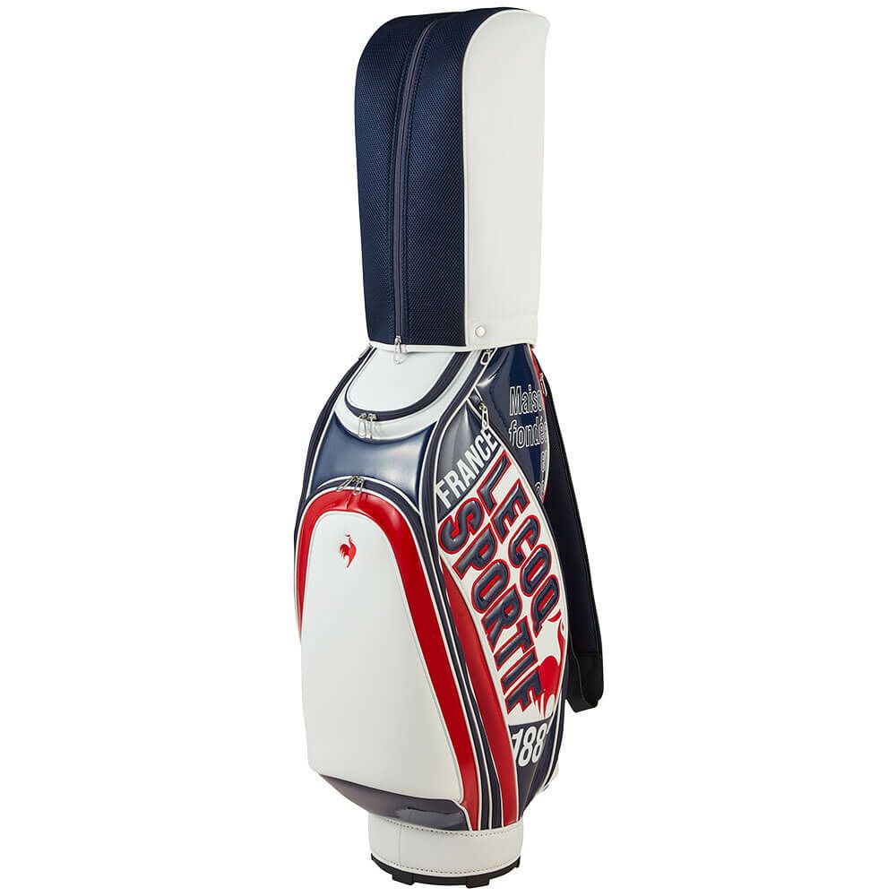 ルコック Le coq sportif　メンズ グラフィックデザイン キャディバッグ LG5SCB02M WN ホワイト×ネイビー　2025年モデル ホワイト×ネイビー 詳細3