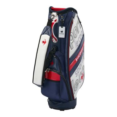 ルコック Le coq sportif　メンズ グラフィックデザイン 軽量 キャディバッグ LG5SCB04M WN ホワイト×ネイビー　2025年モデル ホワイト×ネイビー
