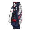 ルコック Le coq sportif　メンズ グラフィックデザイン 軽量 キャディバッグ LG5SCB04M WN ホワイト×ネイビー　2025年モデル ホワイト×ネイビー