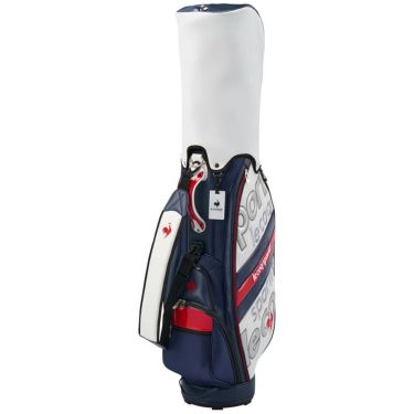 ルコック Le coq sportif　メンズ グラフィックデザイン 軽量 キャディバッグ LG5SCB04M WN ホワイト×ネイビー　2025年モデル ホワイト×ネイビー 詳細2