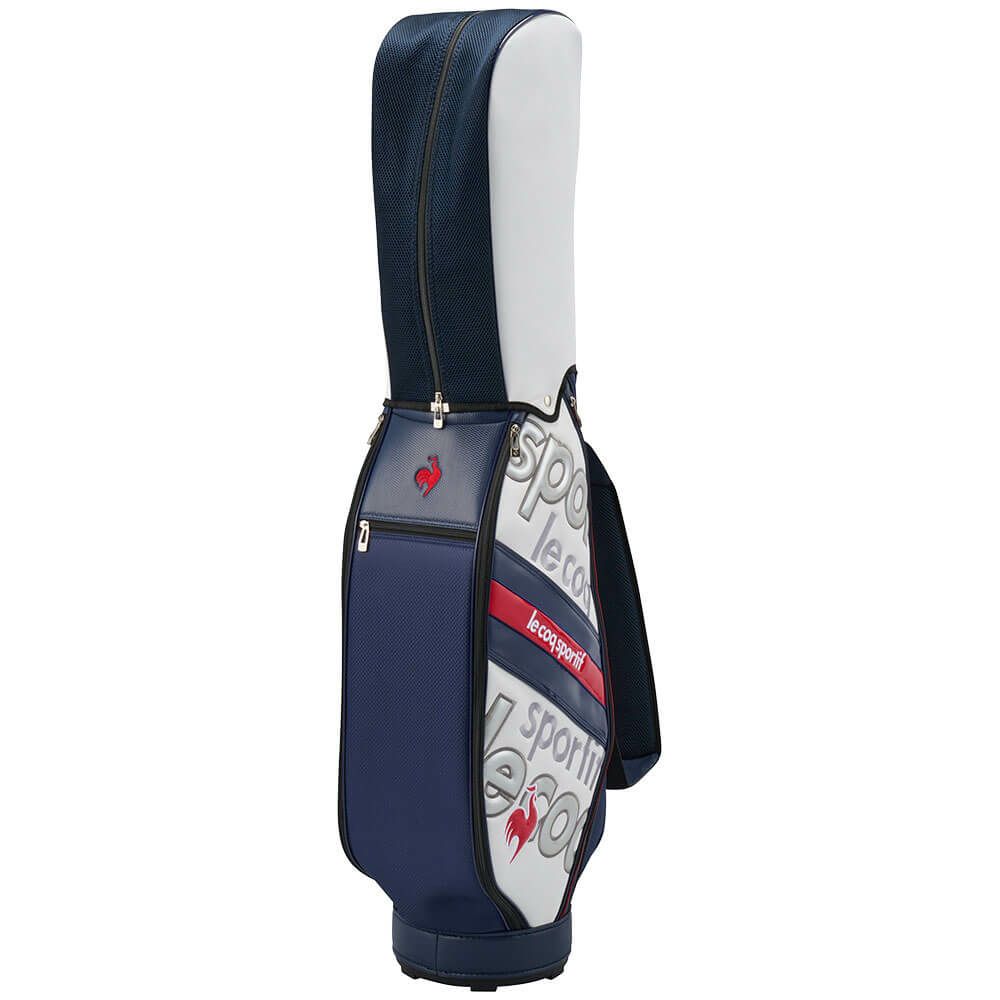 ルコック Le coq sportif　メンズ グラフィックデザイン 軽量 キャディバッグ LG5SCB04M WN ホワイト×ネイビー　2025年モデル ホワイト×ネイビー 詳細3