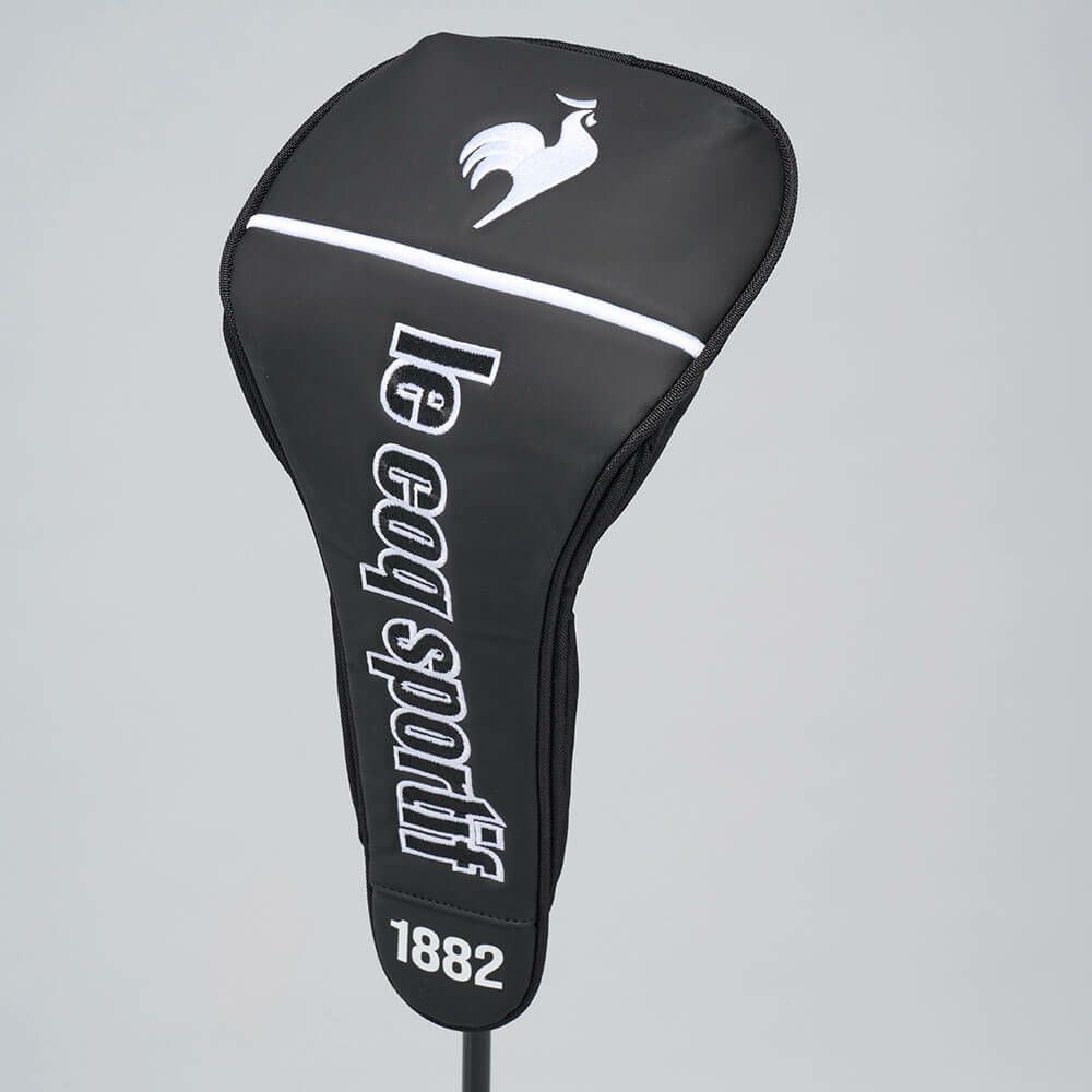 ルコック Le coq sportif　メンズ ドライバー用 ヘッドカバー マグネットタイプ LG5SHC00M BK ブラック　2025年モデル ブラック