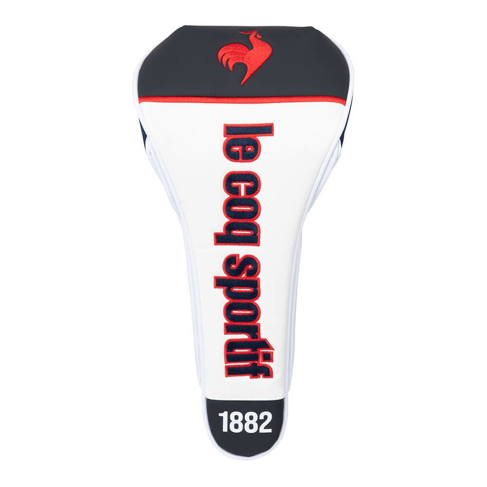 ルコック Le coq sportif　メンズ ドライバー用 ヘッドカバー マグネットタイプ LG5SHC00M WH ホワイト　2025年モデル ホワイト